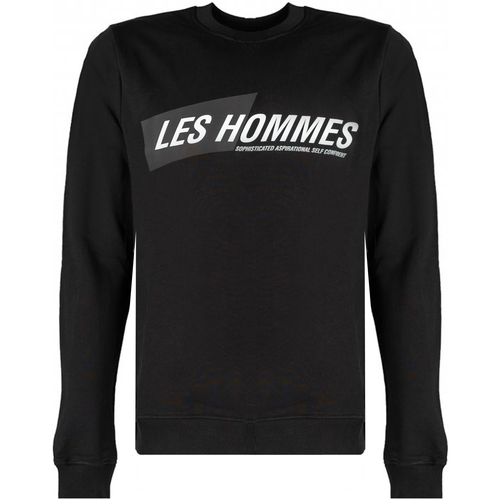 Vêtements Homme Sweats Les Hommes LLH401-758P | Round Neck Sweater Noir