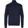 Vêtements Femme Gilets / Cardigans Kronstadt Fisker Cotton Roll Neck Knit navy 50023 Bleu