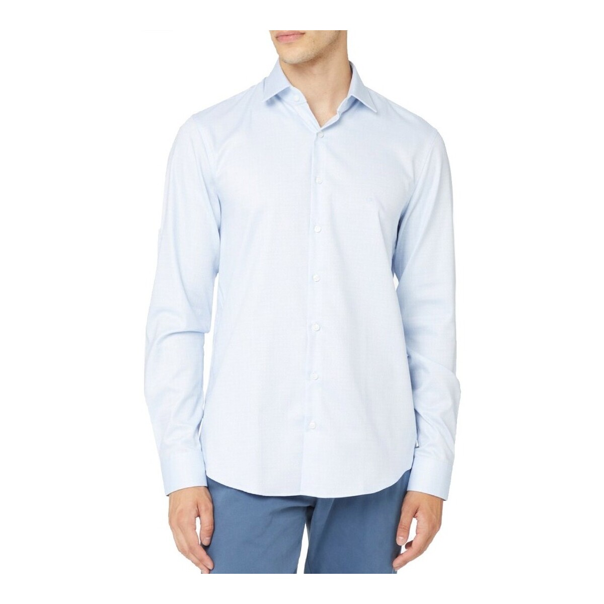 Vêtements Homme Chemises manches longues Calvin Klein Jeans K10K109832 Bleu