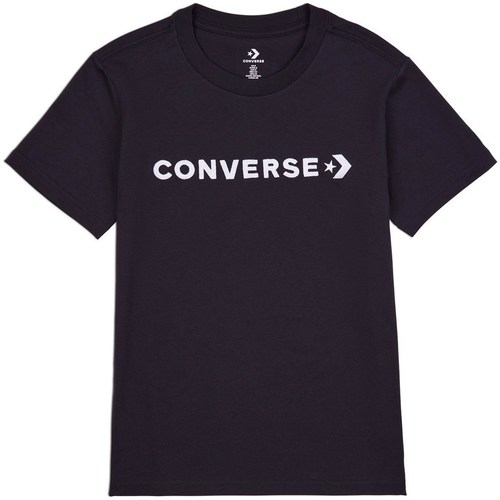 Vêtements Femme T-shirts manches courtes Converse Glossy Wordmark Noir