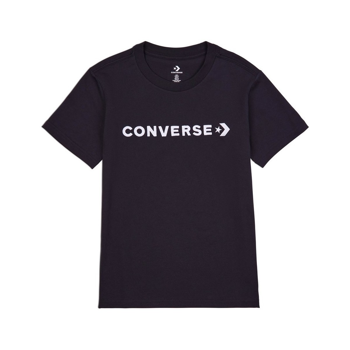 Vêtements Femme T-shirts manches courtes Converse Glossy Wordmark Noir