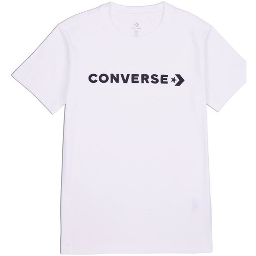 Vêtements Femme T-shirts manches courtes Converse Glossy Wordmark Blanc