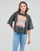 Vêtements Femme T-shirts EDT manches courtes Rip Curl BARRELLED HERITAGE CROP Noir
