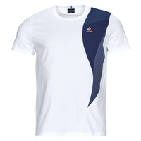Vêtements Homme T-shirts manches courtes Le Coq Sportif SAISON 1 TEE SS N°1 M Blanc / Marine