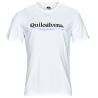 Vêtements Homme T-shirts manches courtes Quiksilver BETWEEN THE LINES SS Blanc / Bleu