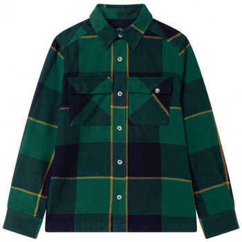 Vêtements Enfant Chemises manches longues Timberland Surchemise junior  vert T25T50/85T - 12 ANS Vert