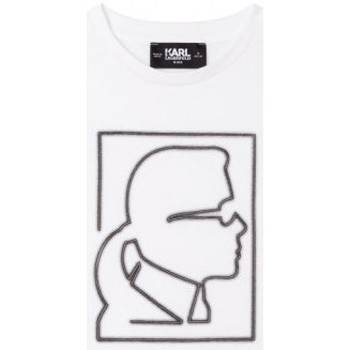 Vêtements Enfant T-shirts & Polos Karl Lagerfeld Tee shirt  junior blanc Z25357/10B - 12 ANS Blanc