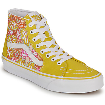 Chaussures Femme Baskets montantes Vans Checked SK8-Hi TAPERED Jaune