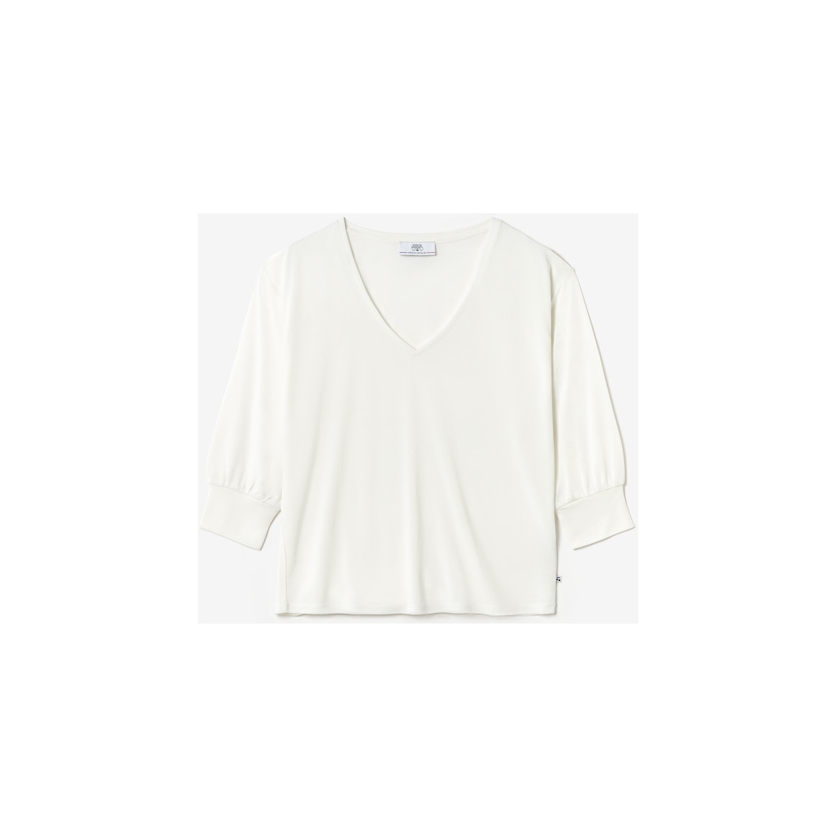 Vêtements Femme T-shirts & Polos Le Temps des Cerises Top jessie crème Blanc