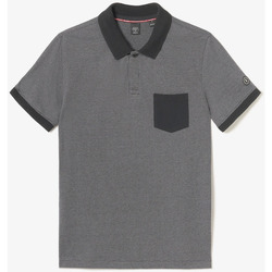 Vêtements Homme T-shirts & Polos Le Temps des Cerises Polo sapo gris et noir Noir