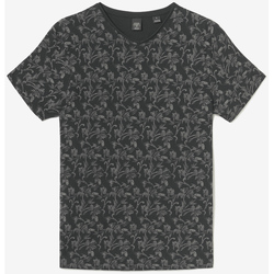 Vêtements Homme T-shirts Junior & Polos Le Temps des Cerises T-shirt frost noir à motif floral Noir