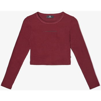 Vêtements Fille T-shirts & Polos Décorations de noëlises Crop top virginia bordeaux Rouge