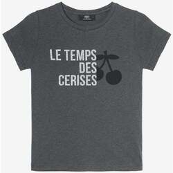 Vêtements Fille LA MODE RESPONSABLE Le Temps des Cerises T-shirt nastiagi gris imprimé Gris