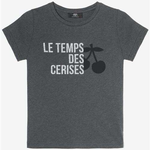 Vêtements Fille T-shirts & Polos Le Temps des Cerises T-shirt nastiagi gris imprimé Gris
