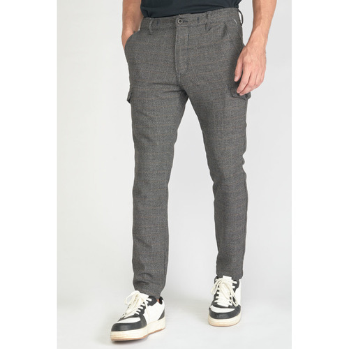 Vêtements Homme Pantalons Newlife - Seconde Mainises Pantalon silva à carreaux Noir