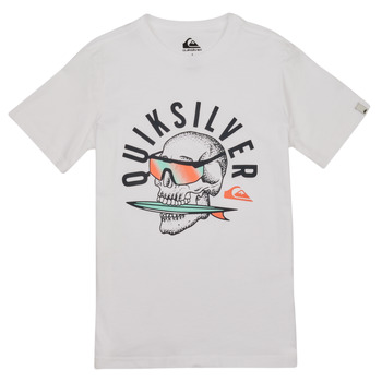 Vêtements Garçon T-shirts manches courtes Quiksilver QS ROCKIN SKULL SS YTH Blanc