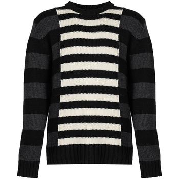 pull les hommes  llk113-654u | wool stripes round neck jumper 