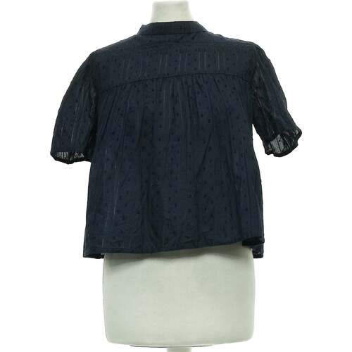 Vêtements Femme Proenza Schouler tweed long dress Mango top manches courtes  36 - T1 - S Bleu Bleu