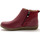 Chaussures Femme Boots Pediconfort Boots cuir double zip Rouge