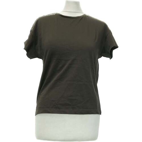 Vêtements Femme Débardeurs / T-shirts sans manche Zara top manches courtes  36 - T1 - S Marron Marron