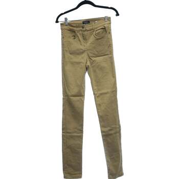 jeans caroll  jean slim femme  34 - t0 - xs marron 