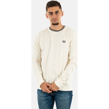 Vêtements Homme T-shirts manches longues Fred Perry m9602 blanc