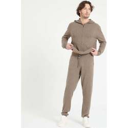 Vêtements Homme Sandales et Nu-pieds Studio Cashmere8 LUKE 7 Pantalon de survêtement - 100% cachemire taupe
