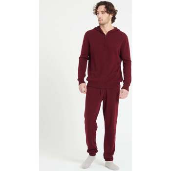 Vêtements Homme Pantalons de survêtement Studio Cashmere8 LUKE 7 Pantalon de survêtement - 100% cachemire rouge bordeaux