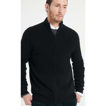 Vêtements Homme Gilets / Cardigans Studio Cashmere8 LUKE 8 Gilet zippé - 100% cachemire noir