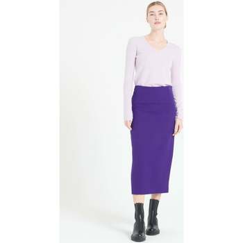 Vêtements Femme Pulls Studio Cashmere8 LILLY 2 Pull col V - 100% cachemire lilas