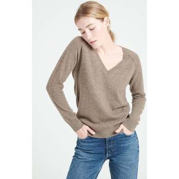 Vêtements Femme Pulls Studio Cashmere8 LILLY 6 Pull col V - 100% cachemire taupe
