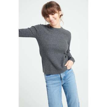 Vêtements Femme Pulls Studio Cashmere8 LILLY 16 Pull col rond - 100% cachemire gris anthracite