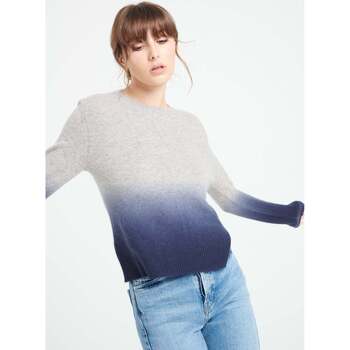 Vêtements Femme Pulls Studio Cashmere8 MIA 8 Pull col rond à motif tie & dye - 100% cachemire gris clair/ bleu marine
