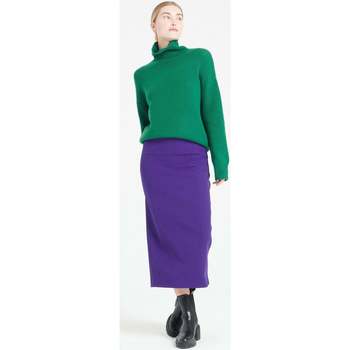 Vêtements Femme Pulls Studio Cashmere8 MIA 9 Pull col cheminé 10 fils - 100% cachemire vert emeraude