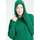 Vêtements Femme Gilets / Cardigans Studio Cashmere8 MIA 16 Hoodie waterproof finitions ciselées - 100% cachemire vert emeraude