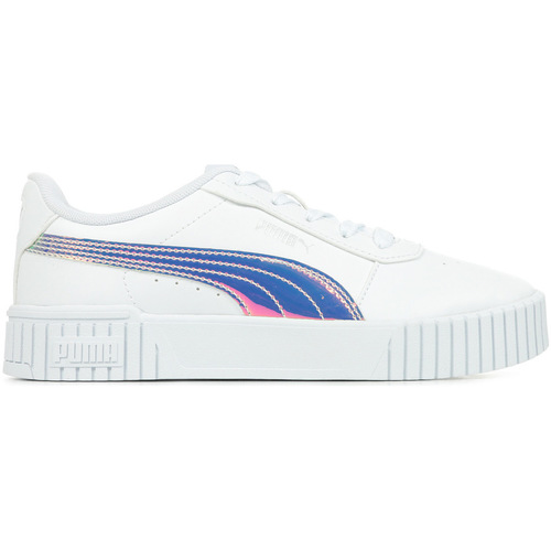 Chaussures Fille Baskets mode Puma Carina 2.0 Ps Blanc