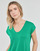 Vêtements Femme T-shirts manches courtes Pieces PCBILLO TEE LUREX STRIPES Vert