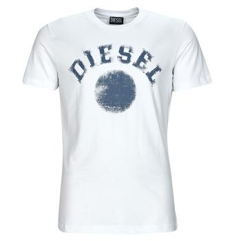 Vêtements Homme T-shirts manches courtes Diesel T-DIEGOR-K56 Blanc / Bleu