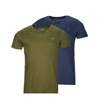 Vêtements Homme T-shirts Charcoal manches courtes Diesel UMTEE-MICHAEL-TUBE-TWOPACK Marine / Kaki