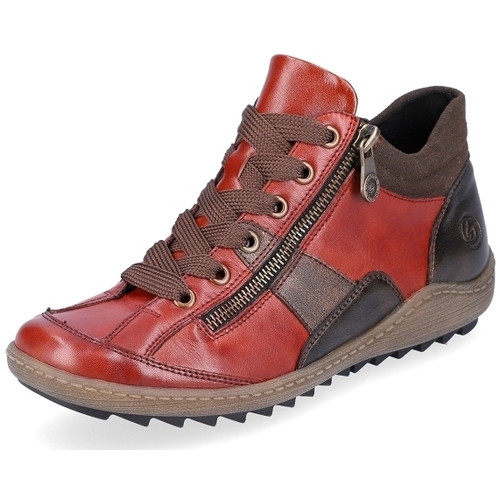 Chaussures Femme Boots Remonte Boots lacets R1481 Orange