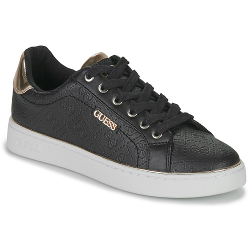 Chaussures Femme Baskets basses Ribbed Guess BECKIE Noir