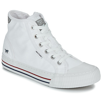Chaussures Femme Baskets montantes Mustang 1420504 Blanc