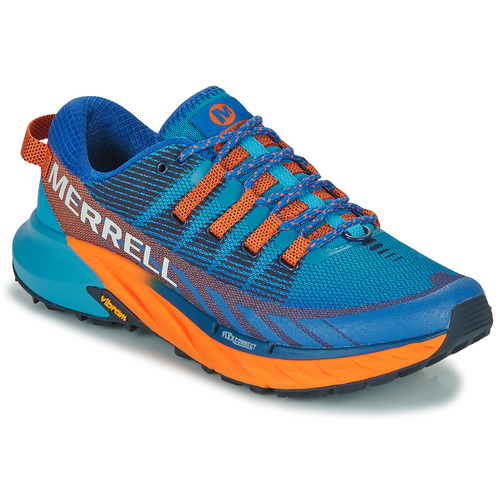 Merrell AGILITY PEAK 4 Bleu / Orange - Chaussures Chaussures-de-running  Homme 107,27 €