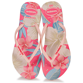 Chaussures Femme Tongs Havaianas SLIM FLORAL Rose