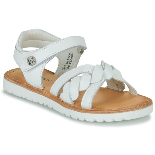Chaussures Fille Sandales et Nu-pieds Kickers BETY Blanc
