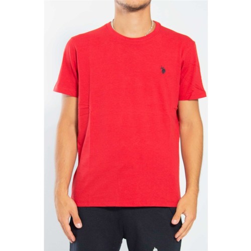 Vêtements Homme T-shirts manches courtes Polo à manches courtes Taupe. MICK 49351 EH33 Rouge