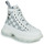 Chaussures Femme Baskets montantes Karl Lagerfeld LUNA MONOGRAM MESH BOOT Blanc