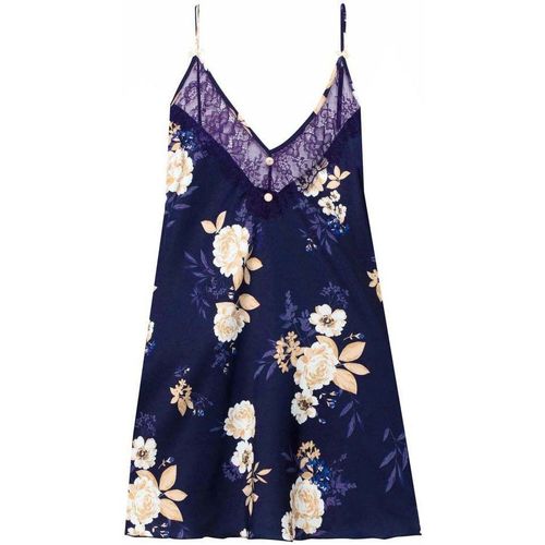 Vêtements Femme Pyjamas / Chemises de nuit Brigitte Bardot Nuisette bleu marine Splendeur Bleu