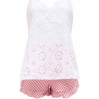 Vêtements Femme Pyjamas / Chemises de nuit Brigitte Bardot Top short blanc Jolie BB blanc