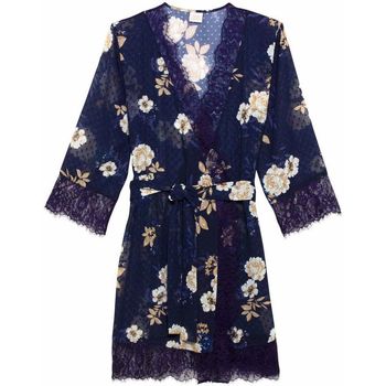 Vêtements Femme Pyjamas / Chemises de nuit Brigitte Bardot Kimono bleu marine Doux Rêve bleu